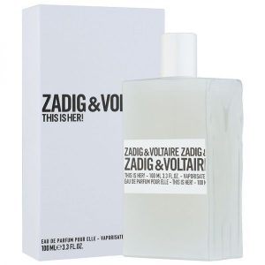 Zadig and Voltaire This is Her 100 ML Eau De Parfum Women זדיג וולטייר דיס איז הר א.ד.פ 100 מ"ל