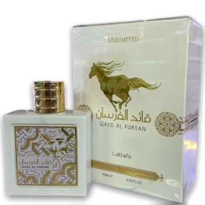 Lattafa Qaid Al Fursan Unlimited EDP For Men 90 ML לטפה קאיד אל פורסן וויט בושם לגבר אדפ 90 מ"ל