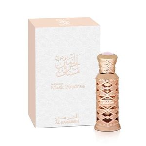 Al Haramain Musk Poudree oil Unisex 12 ml מאסק פודרה פרפיום אויל יוניסקס 12 מ"ל